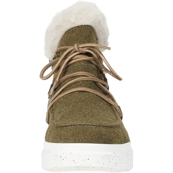 Romika White and Green Winter Rain Boots with Fur Lining - Picture 3 of 8